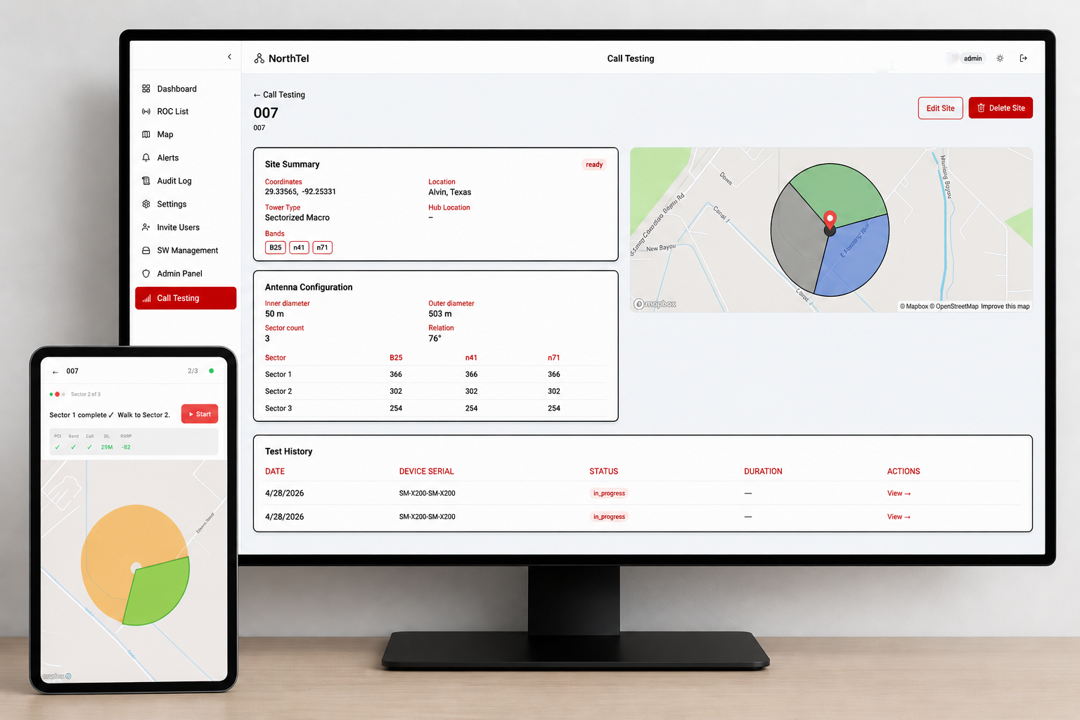 Call Test with Portal
